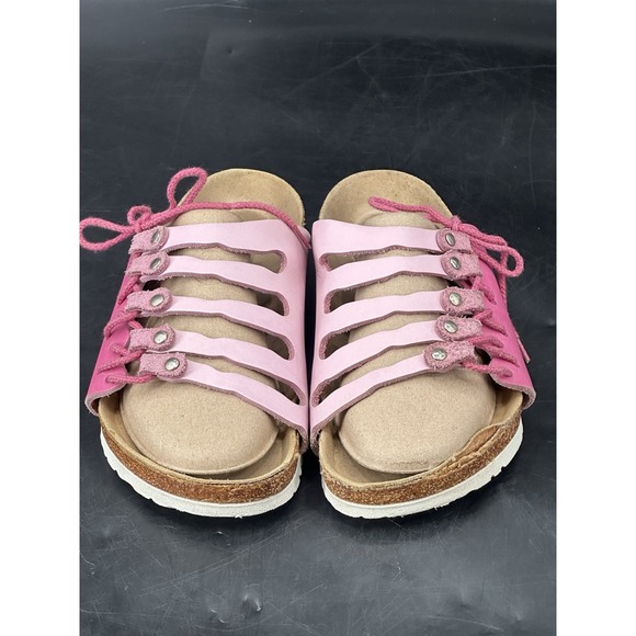 Birkenstock Shoes - Women's‎ Birkenstock Novato Laced Pink  Leather Sandals EU 37 US 6